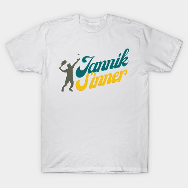 Jannik Sinner T-Shirt by m7m5ud